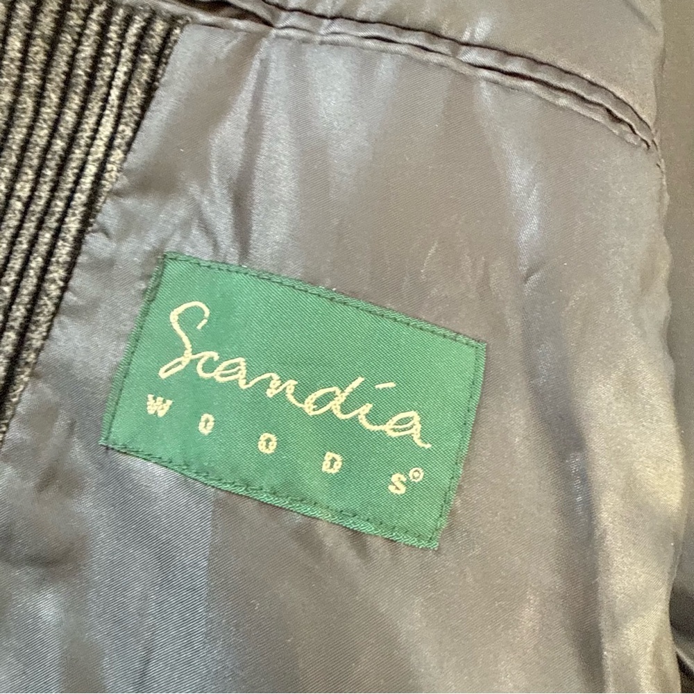 Men’s Black 46 Corduroy Jacket Sports 2 Button Scandia Woods 100% Cotton Casual - Picture 11 of 12